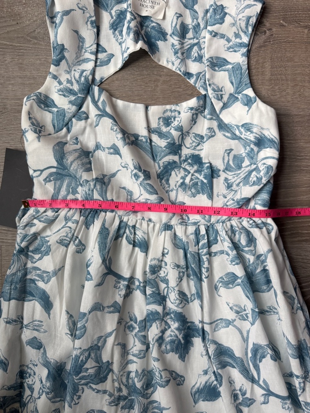 NEW Tuckernuck Hyacinth House Dusty Blue Floral Maizie Maxi Dress Medium - Picture 6 of 12